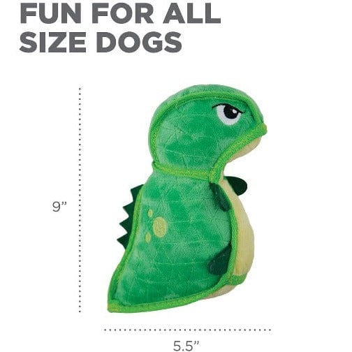 Outward Hound Xtreme Seamz Medium-sized Dinosaur-shaped Dog Chew Toy for Long-lasting Play