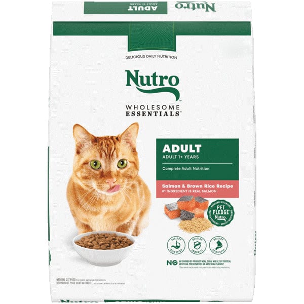 Nutro Wholesome Essentials Adult Dry Cat Food with Salmon and Brown Rice for Healthy Cats