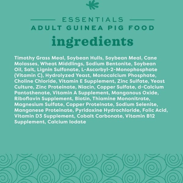 Oxbow Premium Essentials Food for Adult Guinea Pigs