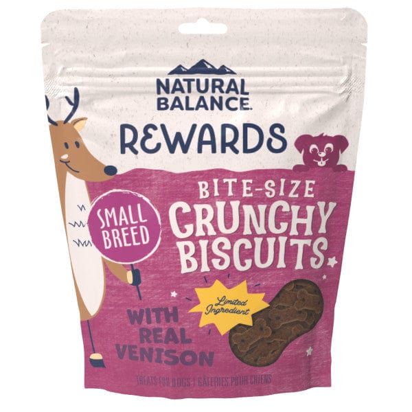 Natural Balance Oven - Baked Crunchy Venison Dog Biscuits, Ideal Small - Breed Recipe, 8 - ounce Package