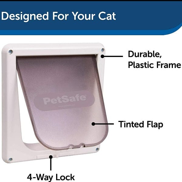 PetSafe High - Impact 4 - Way Locking Interior Cat Flap for Cats up to 15 Pounds