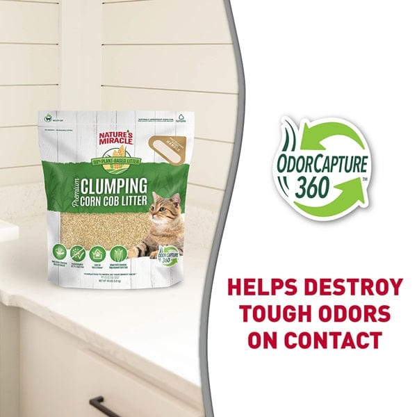 Nature's Miracle Superb Clumping Corn Cob Pet Litter for Odor Control