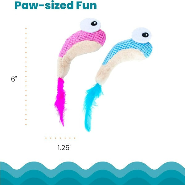 Petstages Catnip-Stuffed Dental Shrimpies Cat Toy for All Ages