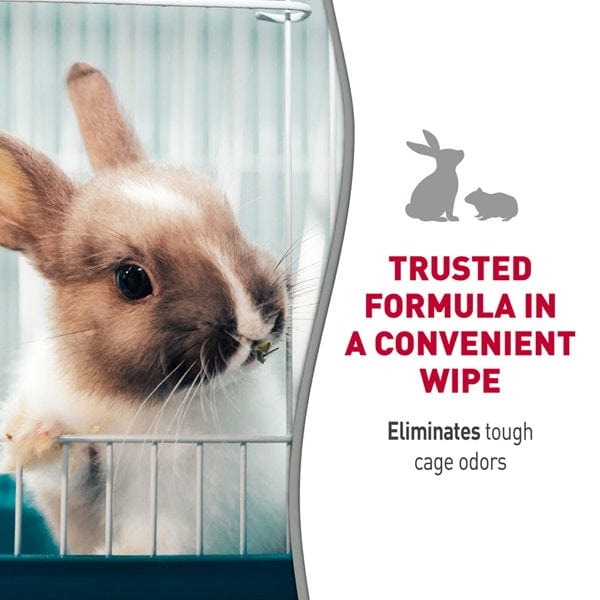 Nature's Miracle Convenient Small Animal Cage Scrubbing and Deodorizing Wipes