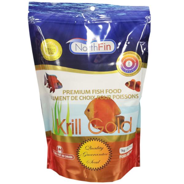 NorthFin Premium Antarctic Krill Gold Fish Food for Aquatic Pets
