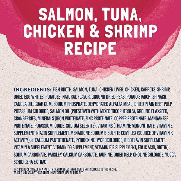 Natural Balance Platefulls Premium Gravy - Infused Cat Food Pouches with Salmon, Tuna, Chicken & Shrimp Recipe