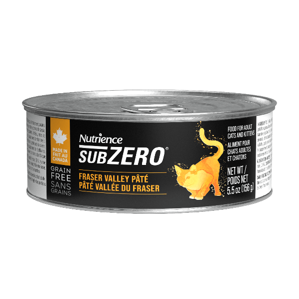Nutrience SubZero Fraser Valley Grain - Free Pate Canned Cat Food, Made in Canada