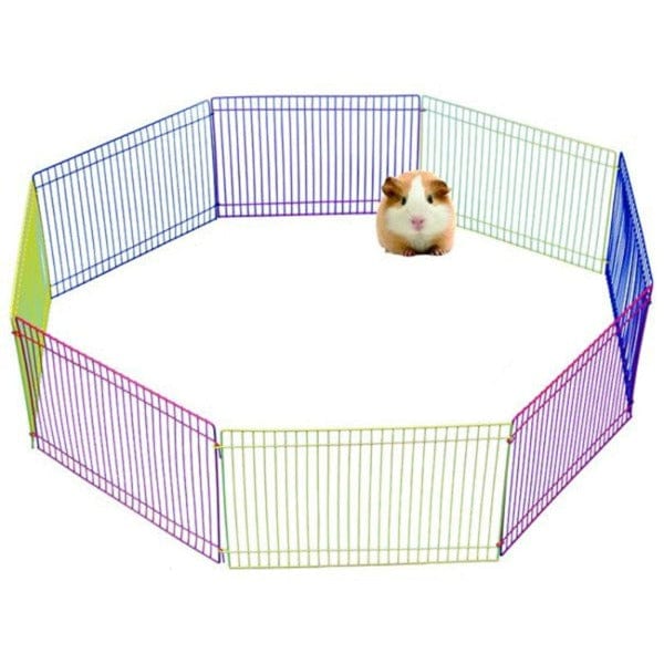 Pawise Foldable Small Animal Exercise and Play Pen with 8 Panels