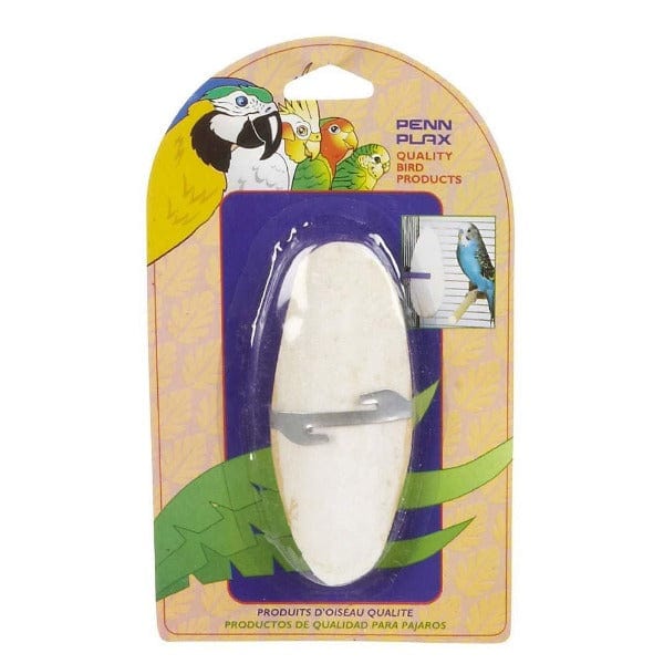 Penn Plax Cuttlebone with Metal Hanger Holder for Medium and Large Birds