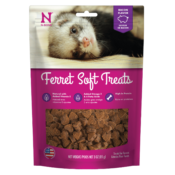 N-Bone High - Quality Bacon - Flavored Soft Treats for Ferrets