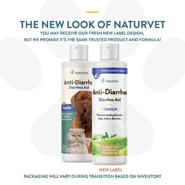 NaturVet Liquid Anti - Diarrhea Solution with Kaolin for Canine and Feline Companions