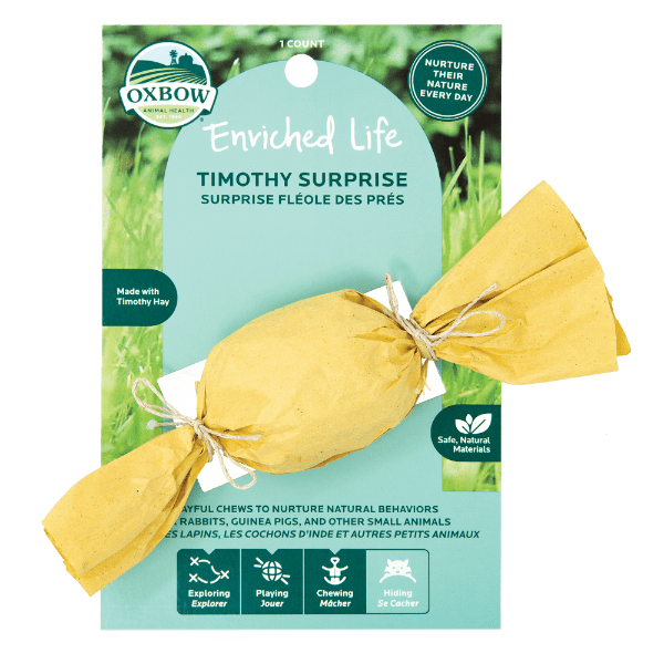 Oxbow Enriched Life - Timothy Surprise: A Fun and Safe Chew for Pets
