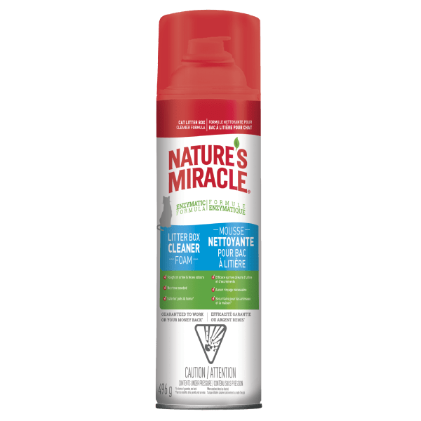 Nature's Miracle Enzymatic Foam Cleaner for Litter Boxes - 17.5 oz
