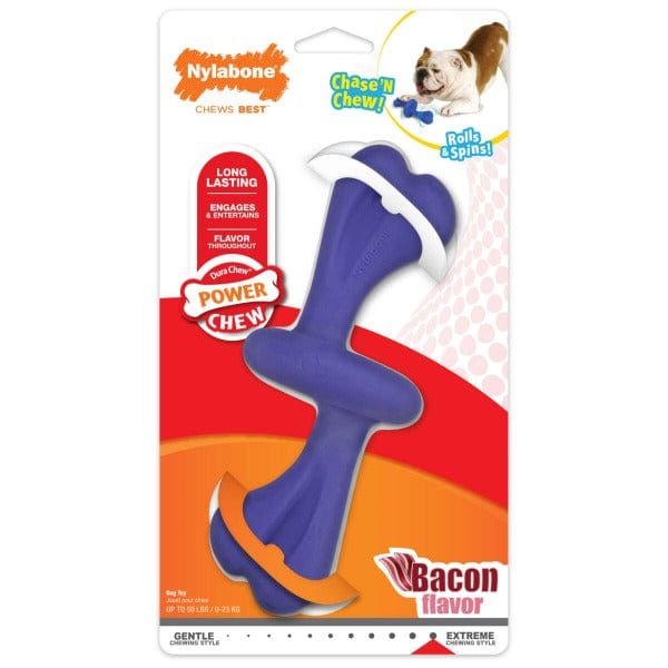 Nylabone Durable Power Chew Interactive Rolling Dog Toy for Medium-Sized Dogs