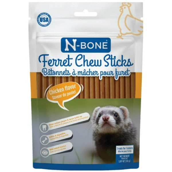 N-Bone Chicken Flavored Ferret Chew Treats: All-Natural and Dental-Friendly