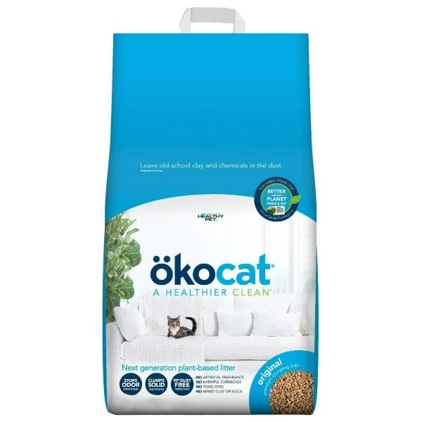 ökocat Premium Original Clumping Wood-based Cat Litter, a 12.6-pound Solution for Odor Control