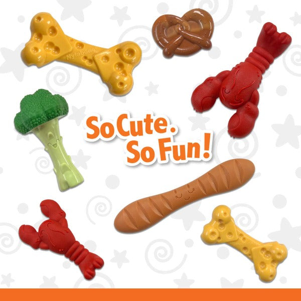 Nylabone Durable Power Chew Baguette-Style Dog Toy with Irresistible Flavor