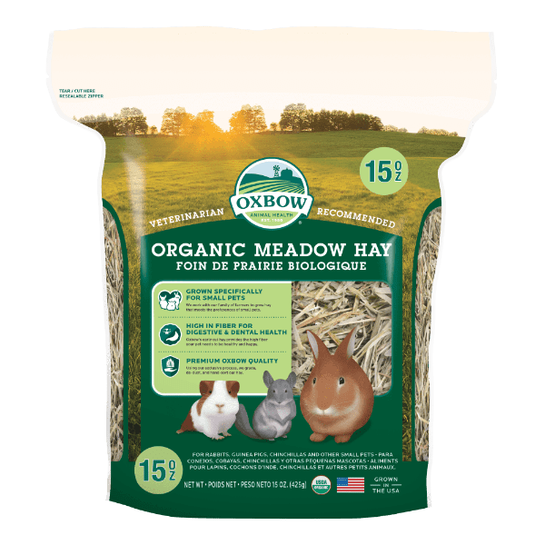 Oxbow Certified Organic Meadow Hay for Small Pets