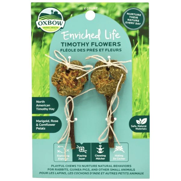 Oxbow Enriched Life Timothy Hay Flowers - Pet Chew and Enrichment Toy