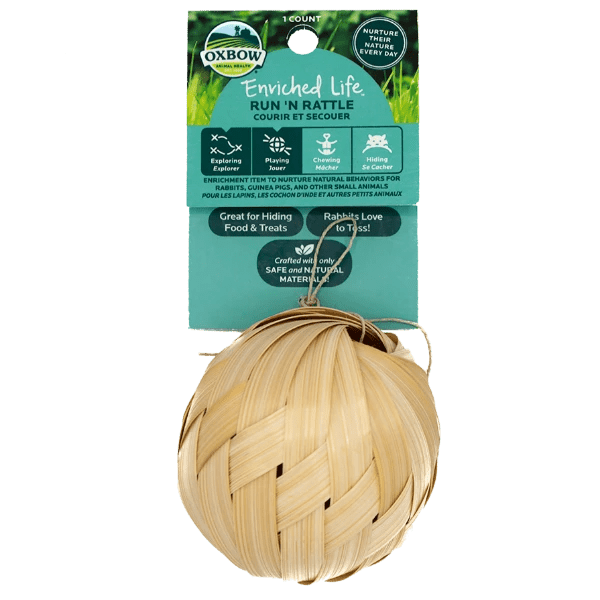 Oxbow Enriched Life Interactive Run'N Rattle Toy for Small Pets