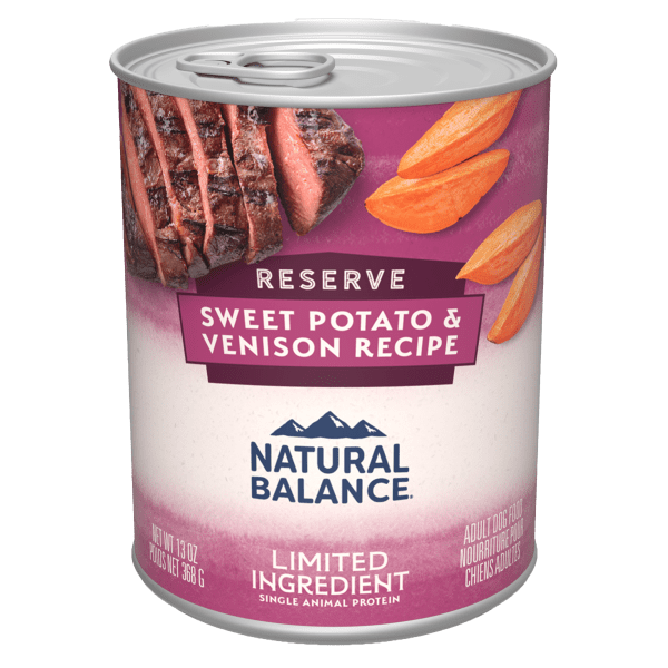 Natural Balance Reserve Grain-Free Sweet Potato & Venison Canned Dog Food for Adult Dogs
