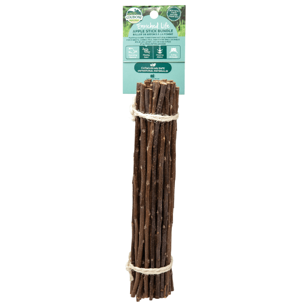 Oxbow Enriched Life - Premium Apple Stick Bundle for Small Pets