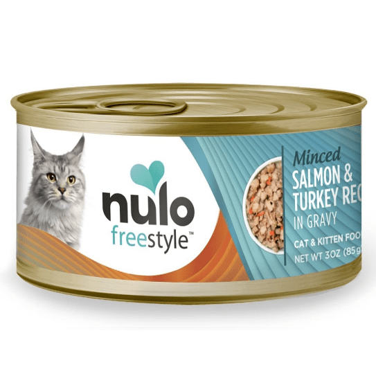 Nulo Freestyle Premium Minced Salmon and Turkey Recipe Canned Cat Food for Kittens and Adult Cats, 3 - ounce Can
