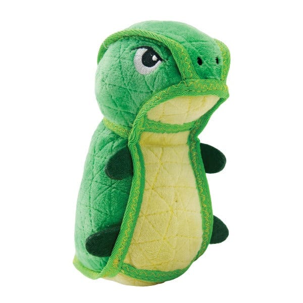 Outward Hound Xtreme Seamz Medium-sized Dinosaur-shaped Dog Chew Toy for Long-lasting Play