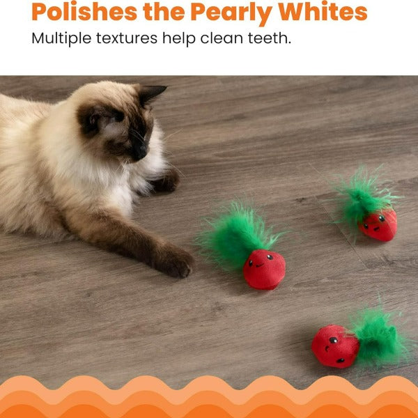 Petstages Three - Pack Straw - Babies Interactive Catnip Cat Toy