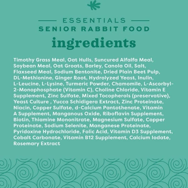 Oxbow Premium Essentials Food for Senior Rabbits