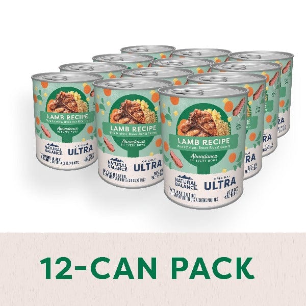 Natural Balance Ultra Original Lamb Flavor Paté Canned Dog Food for All Ages