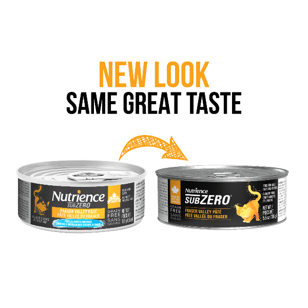 Nutrience SubZero Fraser Valley Grain - Free Pate Canned Cat Food, Made in Canada