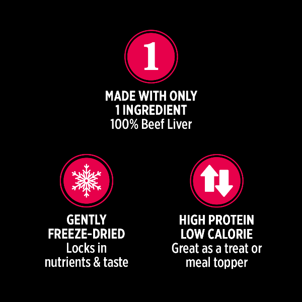 Nutrience Premium SubZero Freeze-Dried Beef Liver Delicacies for Dogs