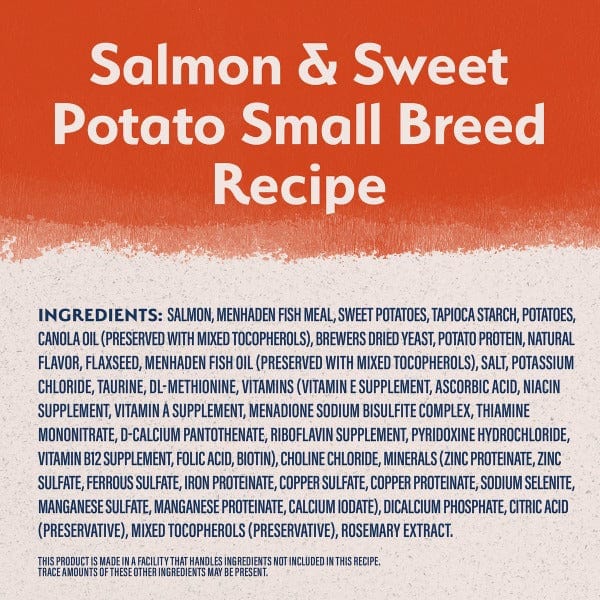 Natural Balance Limited Ingredient Formula Dry Dog Food for Small Breeds with Salmon and Sweet Potato