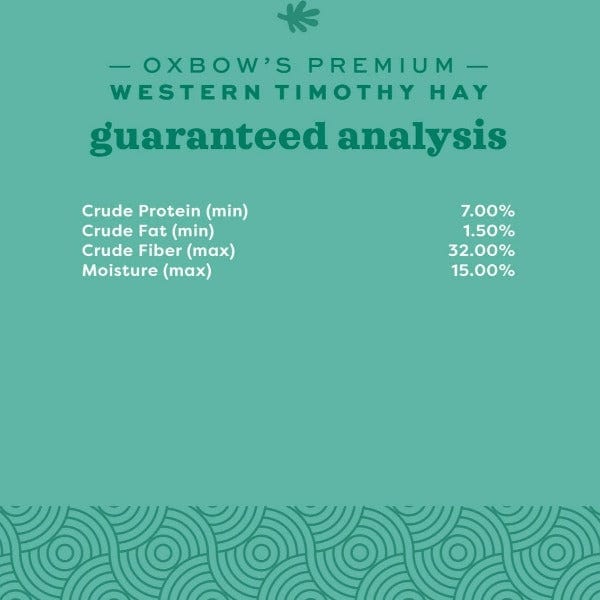 Oxbow Premium All-Natural Western Timothy Hay for Small Pets