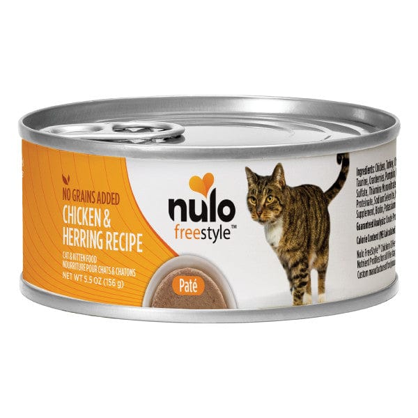 Nulo Freestyle 5.5oz Grain-Free Canned Cat Food with Chicken & Herring