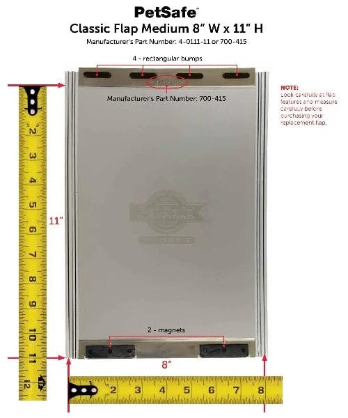 PetSafe Soft Tinted Vinyl Classic Pet Door Replacement Flap with Magnetic Closure