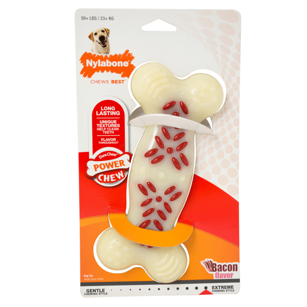 Nylabone High - Quality Power Chew Action Ridges Dog Chew Toy for Powerful Chewers
