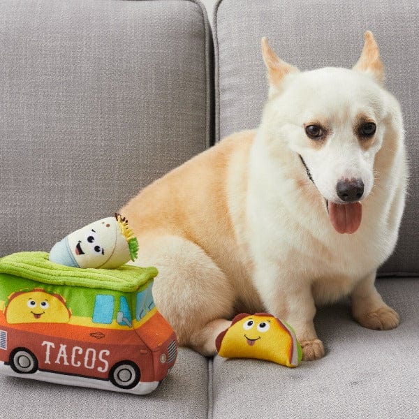 Outward Hound Interactive Plush Hide and Seek Dog Toy Puzzle - Hide A Taco