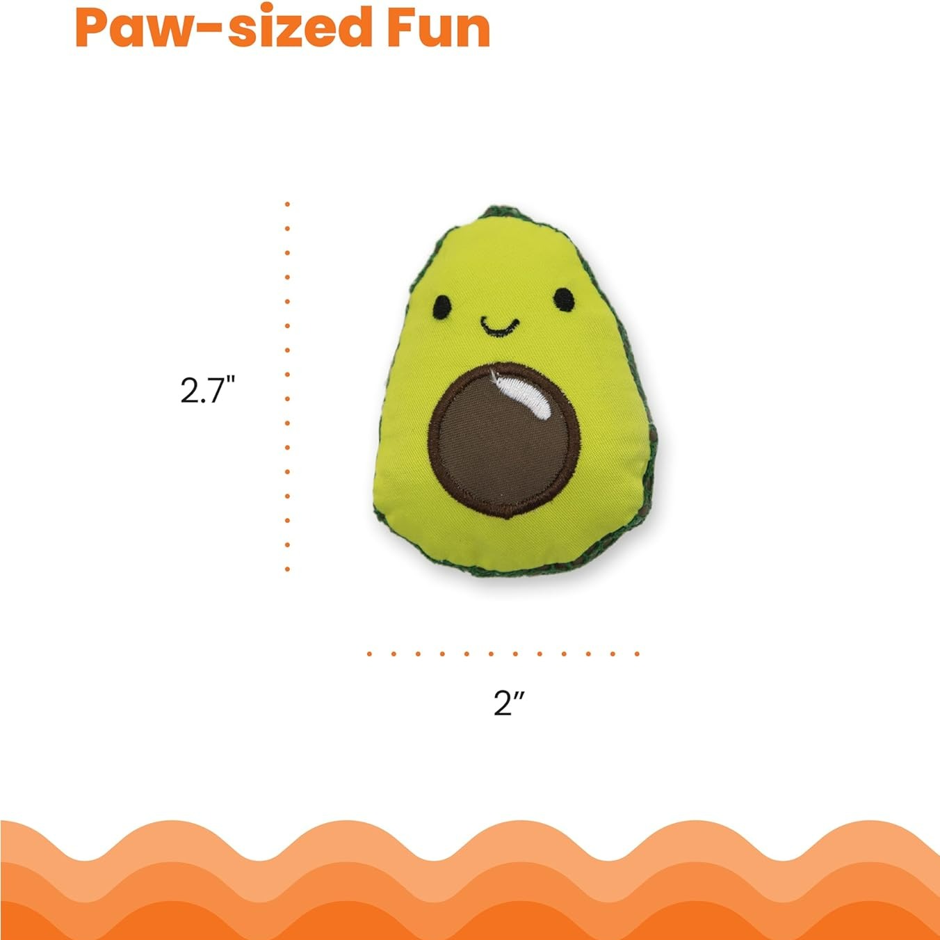 Petstages Adorable Lil' Avocato Dental Cat Chew Toy for Feline Fun