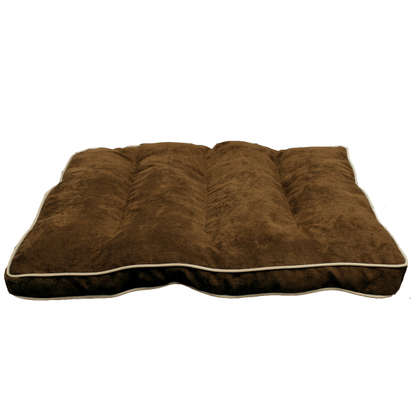 PetPals Cozy Caramel-Colored Faux Suede Bed for Your Beloved Pets