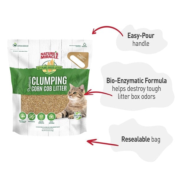 Nature's Miracle Superb Clumping Corn Cob Pet Litter for Odor Control