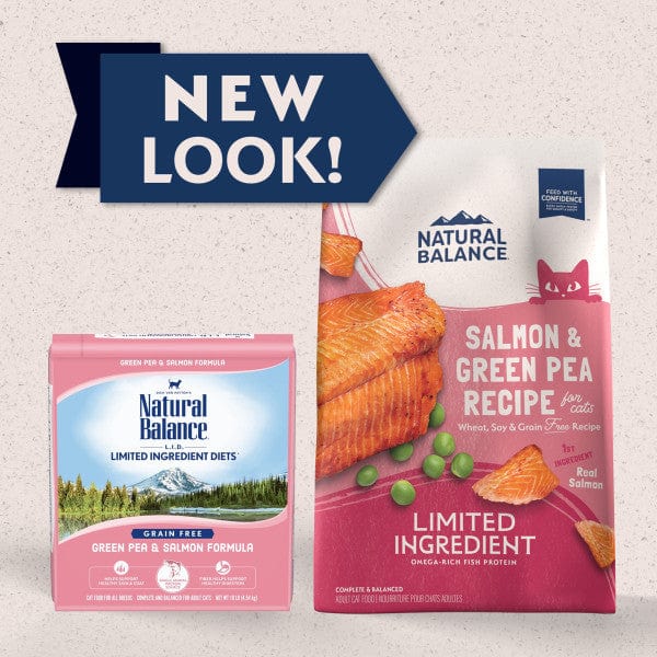 High - Quality Natural Balance Limited Ingredient Grain - Free Dry Cat Food with Salmon and Green Peas for Adult Cats