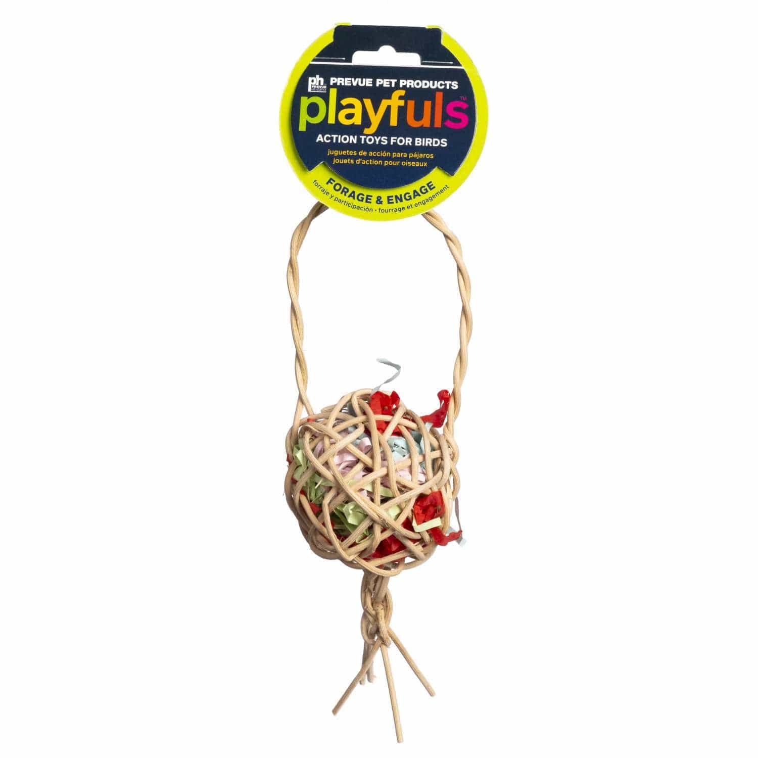 Prevue Pet Products Interactive Treat Basket Bird Toy for Small and Medium-Sized Birds