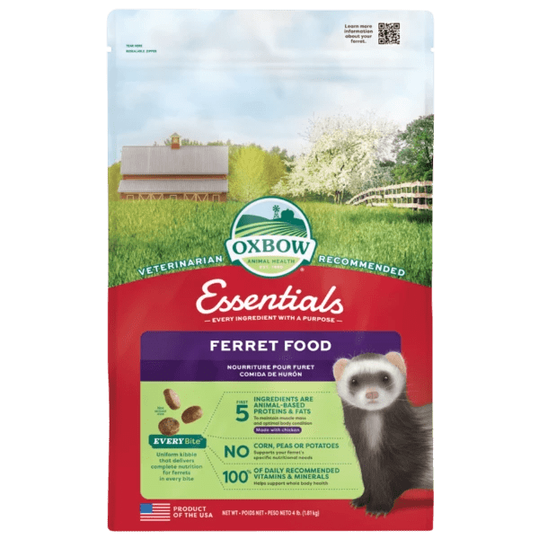 Oxbow Premium Essentials Ferret Diet Food, 4-Pound Bag