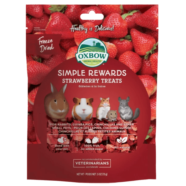 Oxbow Freeze - Dried 100% Strawberry Treats for Small Pets