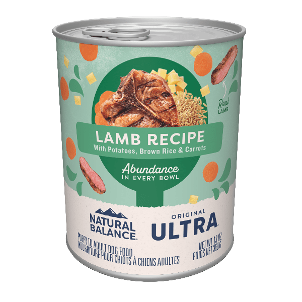 Natural Balance Ultra Original Lamb Flavor Paté Canned Dog Food for All Ages