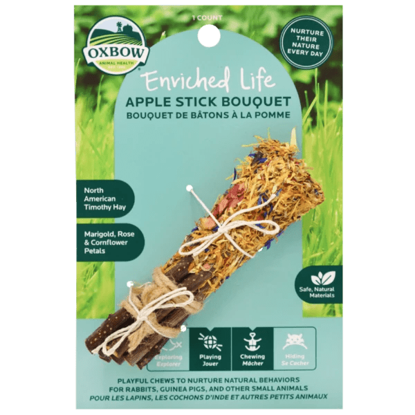 Oxbow Enriched Life - Premium Apple Stick Bouquet for Pets
