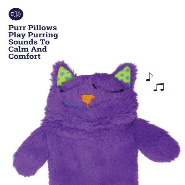 Petstages Soft and Cozy Purr Pillow Kitty Cat Plush Toy for Feline Companions
