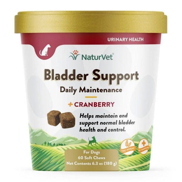 NaturVet Cranberry - Enhanced Soft Chews for Dog Bladder Support